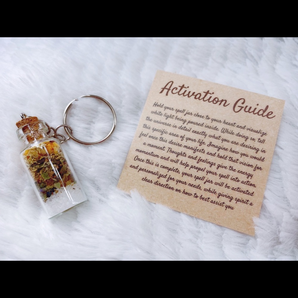Protection Spell Jar Keychain